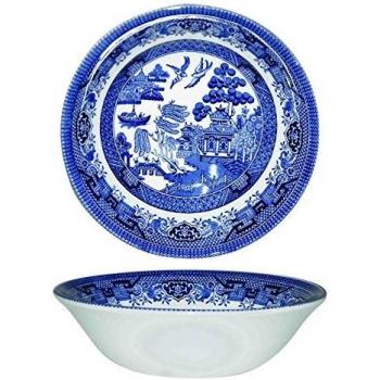 Churchill 22cm Blue Willow Scollop Bowl