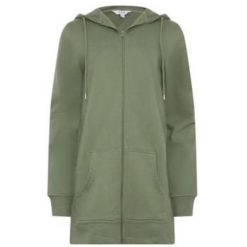 Tall Longline Hooded Sweatshirt – Green, Size 18