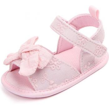 Newborn Baby Girl Pink Open Toe Sandals