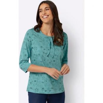 Damen 2‑in‑1 Shirt 3/4‑Ärmel, Gr. 54, Graph