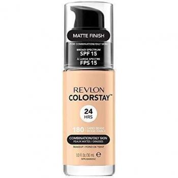 Revlon ColorStay Makeup für Mischhaut/fettige Haut Sand Beige 180, 1er Pack (1 x 30 ml)