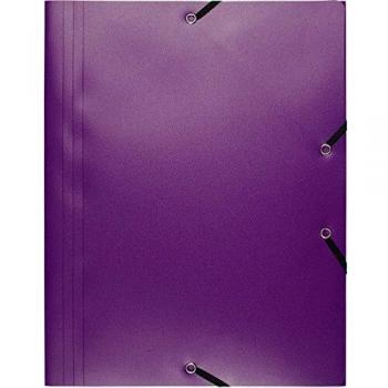 Exacompta Purple 3 Flap Elastic Folder A4