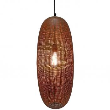 Lámpara Colgante Metal Dorado 25 x 25 x 60 cm