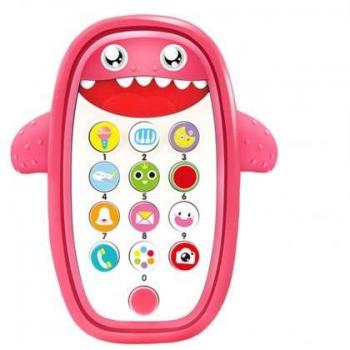 Téléphone éducatif requin avec jeu de frappe et lumière LED
