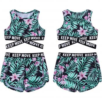 Top + Shorts cruce marino para niños