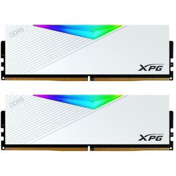 Adata XPG Lancer RGB (2 x 16GB, 7200 MHz, RAM DDR5, DIMM), Memoria RAM, Bianco
