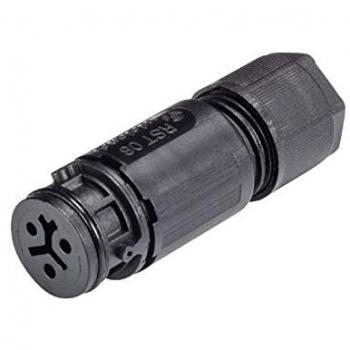 Wieland Stecker-Kabel-Set, Schwarz