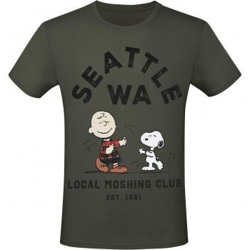 Local Moshing Club Peanuts S/M 3XL Camiseta Caqui