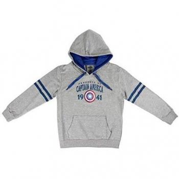 Sudadera larga Capitán América Gris Niño