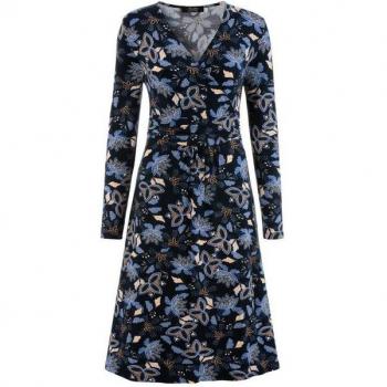 Aniston SELECTED Langarmkleid mit Blumendruck