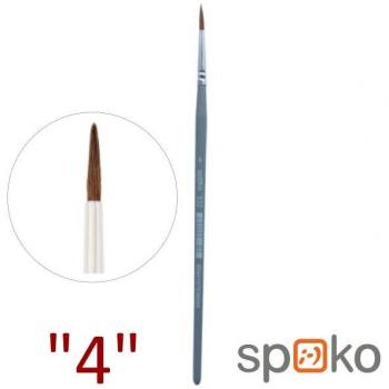 SPOKO syntetický kulatý štětec, velikost 4