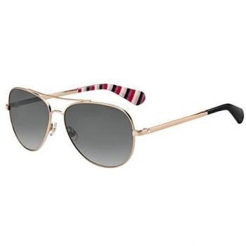Kate Spade Red-Gold-Grey Gradient Aviator Sunglasses (Women's, Avaline 2/S, Metal)