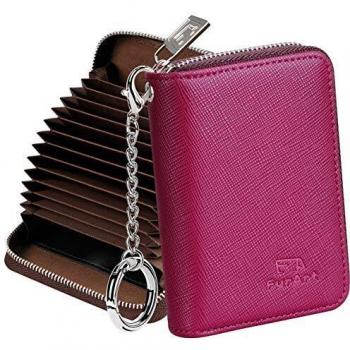 FurArt Premium Kartentasche: Reißverschluss, Schlüsselhalter, RFID‑Blocker