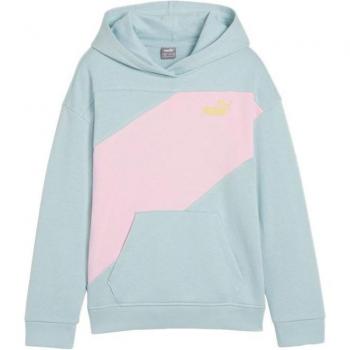 Sudadera Infancia Puma Power Colorblock Turquesa