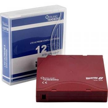 OVERLAND TANDBERG LTO-8 Multi-Pack Data Cartridges, 12TB/30TB, pre-labeled (5 count)