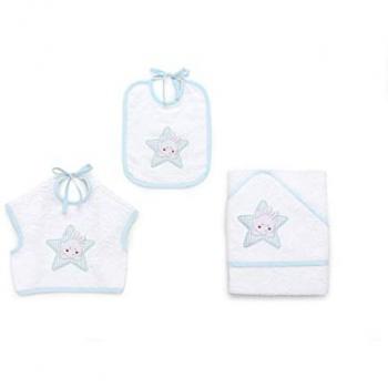 Bavaglini Spugna STAR Azzurro (Italbaby) 3x