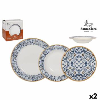 Santa Clara Villaboa 12 pièces de vaisselle blanche chic