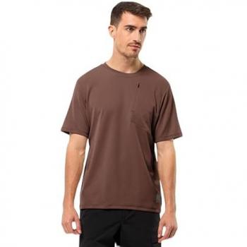 Jack Wolfskin Herren T-Shirt »Bike Commute T M« in Dunkelrost