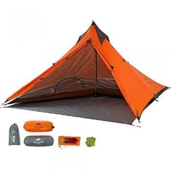 Tente de Randonnée Naturehike Minaret Ultra-légère pour Un Personne avec Tapis NH17T030-L