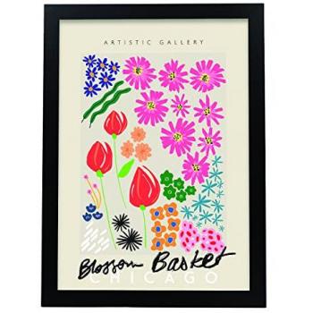 Arte Floral Chicago – Póster Sin Marco