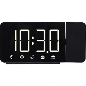 Réveil moderne avec affichage LED, radio FM et port USB