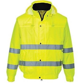 Portwest Hi-Vis Lite Bomber Jacket, Size: XXXL, Colour: Yellow