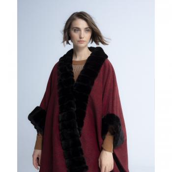 Bicolor Elisa Rojo – Poncho Niza