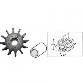 Johnson Finnord 17935 12‑Blade Black Impeller – 25 mm × 95 mm × 63.10 mm, Unisex