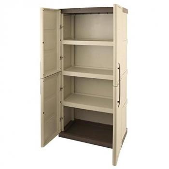 Armadio TOOD 70 x 39 x 165 cm in resina Beige Grigio