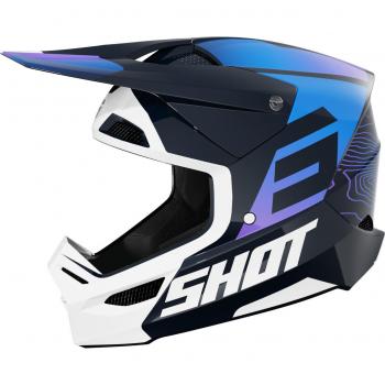 Casco Apex Shot Furious: Variante Azul Brillante