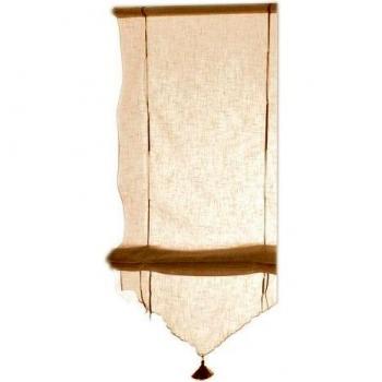 Vitrine Beige avec Tringle et Pompon 58×165 cm
