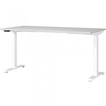 Germania Light Grey/White Standing Desk with Height Adjustment
