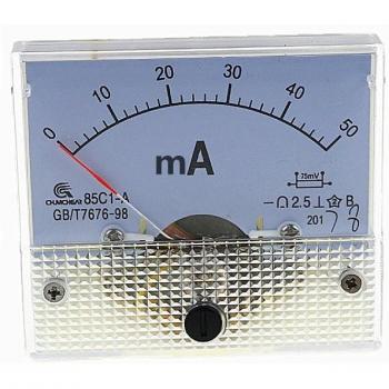 85C1 Analog Ammeter 30mA 50mA 100mA 200mA 300mA 500mA