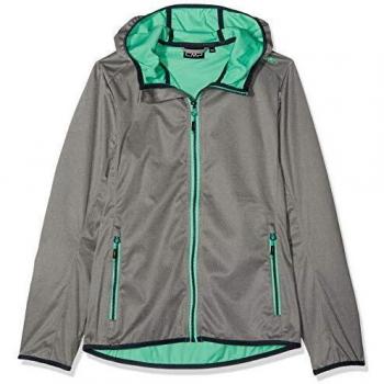 Softshell fille CMP 39A5115M – Couleur Asphalt Mélange/Aquamint