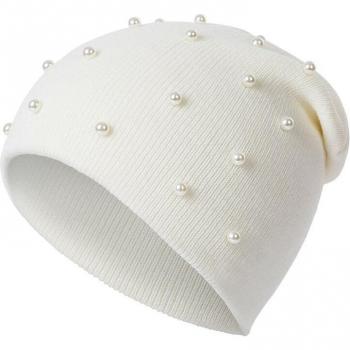 Sombrero de Punto con Perlas Truenjoy