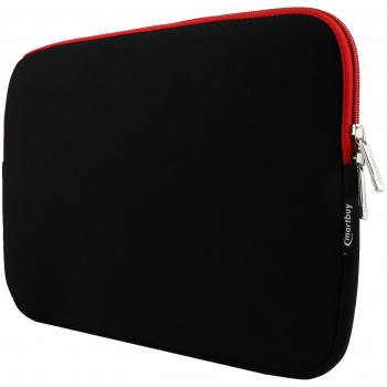 Funda Impermeable Emartbuy Negro/Rojo para Trekstor SurfTab Twin 11.6