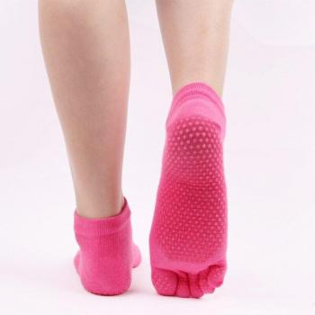 2 Pairs of Women's Five Toe Non-slip Socks for Yoga and Fitness
