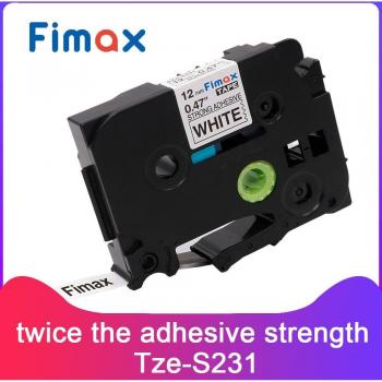 Tze-231 Cinta Adhesiva Fuerte para Brother P-touch