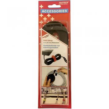 697-330C Nastro a strappo per raggruppare Lato morbido e lato rigido (l x l) 5000 mm x 20 mm Nero 5 m