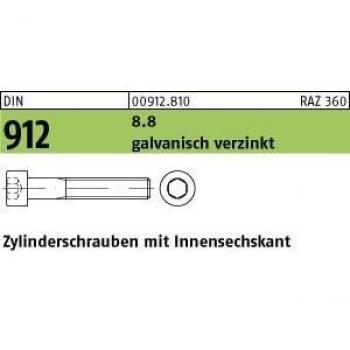 Collezione Vite DIN 912 M6 x 130mm Zincata 8,8 – 100 Pezzi