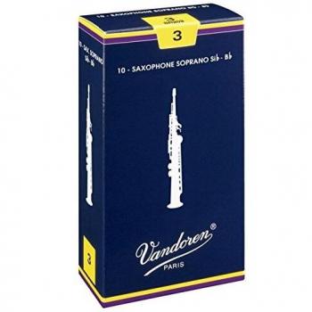 Vandoren Soprano Sax Reeds Strength 3.5, Box of 10 Traditional
