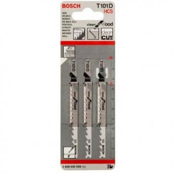 Bosch Professional 3 x Lames de scie sauteuse T 101 D Clean pour Bois