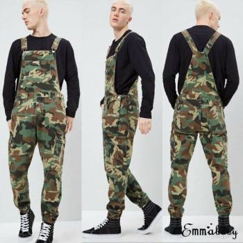 Men's Moto Camouflage Jumpsuit