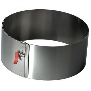 LARES Tortenring Tortenring hoch mit Klemmhebel 17-30 cm Höhe 15cm