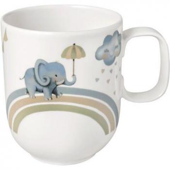 Boho Kids Elefant Kinderbecher mit Henkel, spülmaschinenfest und mikrowellensicher, 0,28 L