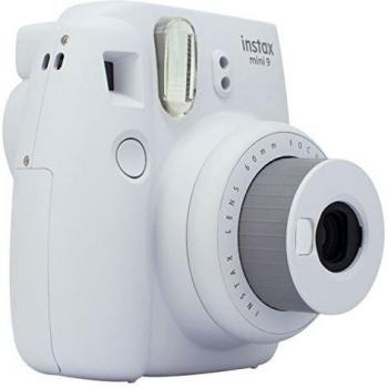 Fujifilm instax mini 9 Smoky White Fotocamera Istantanea per Foto Formato 62x46 mm, Bianco