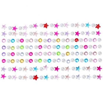 Selbstklebende Glitzeraufkleber mit Strass