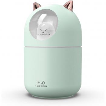 Humidificateur d'air USB 300ml avec diffuseur d'huile et lumière colorée