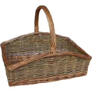 Brown Wicker Rectangular Garden Trug