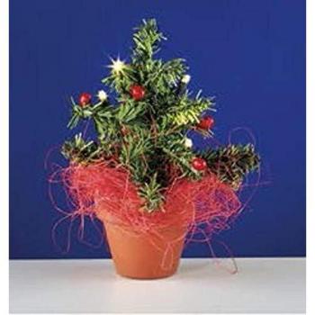 Kahlert 80 mm Weihnachtsbaum mit Beleuchtung (Modell 40911) – Grüner Glanz